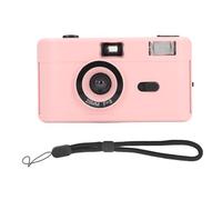 Vistreck 35MM Film Camera with Built-in Flash, 28MM F/8 Lens, Lightweight Vintage Design, Manual Operation (Roseate)