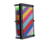 Vistreck 3D Pin Art Board - Large Black Novelty Toy for Creative Fun and Imagination (Black bottom large size)