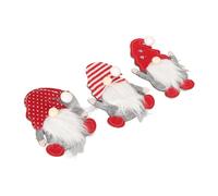 Vistreck 3pcs Santa Gnome Tableware Bags - Cute Faceless Gnome Knife and Fork Covers for Festive Table Decor