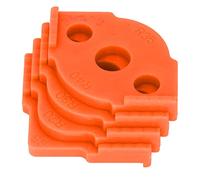 Vistreck 4 Pcs Radius Jig Router Template Set - ABS Corner Radius Jigs for Woodworking, Ideal for Rounded Edges on Frames and Furniture (Orange)