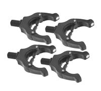 Vistreck 4PCS Adjustable Magnetic Fishing Rod Tail Rest Holder - Safe & Stable Carp Rod Support Tool (Black)