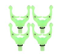 Vistreck 4PCS Adjustable Magnetic Fishing Rod Tail Rest Holder - Safe & Stable Carp Rod Support Tool (Luminous Green)