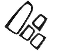 Vistreck 4Pcs Carbon Fiber Style Window Lift Switch Button Trim for C Class W205 & GLC X253