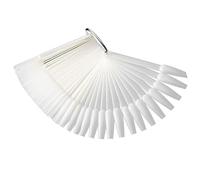 Vistreck 50pcs Nail Art Tips Sticks Color Display Card for Salon Practice & Polish (Ordinary)