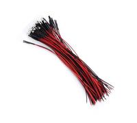 Vistreck 50pcs Pre Wired 9-12V Clear LED Diodes - 3mm/5mm/10mm, White/Red/Blue/Green Lights (3mm)