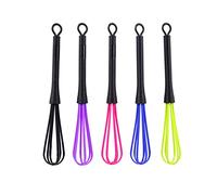 Vistreck 5PCS Plastic Mixing Whisk Set - Lightweight Balloon Whisks for Salon & Kitchen Use