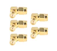 Vistreck 5pcs SMA Male to Female Right Angle RF Adapter Brass