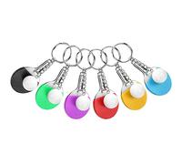 Vistreck 6Pcs Mini Table Tennis Racket Keyring Set - Stylish Pong Bat Key Chains for Bags & Backpacks
