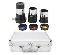 Vistreck 6PCS Telescope Accessory Kit - 1.25in 20mm & 7.5mm PL Eyepiece with 2X Barlow Lens, 3 Color Filters & Storage Case