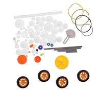 Vistreck 78pcs Plastic Gears Pulley Belt Rack Kits - Versatile Gear Set Accessories