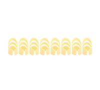 Vistreck 8Pcs ABS Finger Picks for String Instruments - Forefinger Playing Accessories (6L+2M)