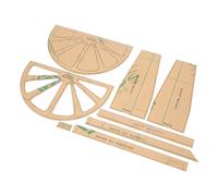Vistreck 8Pcs Acrylic Shoulder Bag Pattern Stencil Template for DIY Leather Craft - Clear and Precise Designs