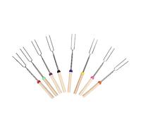 Vistreck 8Pcs Telesco Marshmallow Roasting Sticks Kit - Extendable Smores Skewers & Hot Dog Forks for Cam, Fire Pit Fun