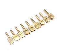 Vistreck 9 Pcs Leather Edge Soldering Tip Brass Tool Set for Crafting - 1-9mm Variety