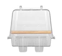 Vistreck Acrylic Bird Feeder for Parrots - Automatic Hanging Feeding Bowl with Bathtub Design (food bowl)