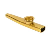 Vistreck Aluminum Alloy Mini Kazoo - Portable Musical Partner for Ukulele & Guitar (Gold)