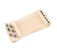 Vistreck Chinese Zither Finger Trainer - Compact 6-String Wooden Practice Tool for Fingering and Chord Mastery