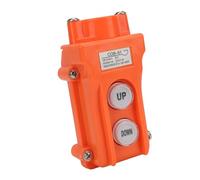 Vistreck Crane Controller AC250V AC500V 5A Push Button Switch for Up Down Hoist, Rainproof and Compact Design