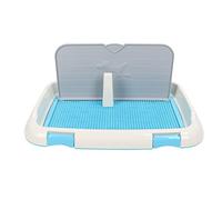 Vistreck Dog Potty Tray with Wall Cover - Indoor Puppy Pee Pad Holder for Small & Medium Dogs, Easy to Clean and Convenient Training (Blue)