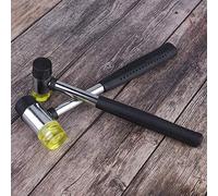 Vistreck Double Face Plastic Hand Rubber Hammer for Leather Crafts - Multi-Use 25mm and 30mm (25mm+30mm Two-piece Set)