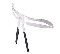 Vistreck Eyebrow Ruler Stencil for Precise Eyebrow Measurement and Sha - Designer Tool for Classic, European, and Akinami Styles (Wavy Eyebrows)