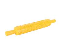 Vistreck Fondant Cake Embossing Rolling Pin - Engraved Dough Roller for Cookies, Biscuits & Cake Decorating (No. 5 Small Yellow Flower)