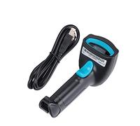 Vistreck Handheld Barcode Scanner 360° Reading Wireless USB Reader - Efficient QR Code Reader for Industrial Use (Black Blue)