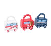 Vistreck Kids Learning Locks Slideable Car Puzzle Toy for Toddlers - Fun Early E on with Keys