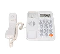 Vistreck KXT2027CID Desktop Corded Telephone with Caller ID, Adjustable Volume, Semi Hands-Free, Ideal for Office & Hotel (White)