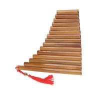 Vistreck Pan Flute 15 Pipes G Major Bamboo Pan Pipes - Traditional Chinese Musical Instrument, Tunable with Soft Bag & Accessories (Right-hand)