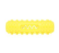 Vistreck Pet Vocal Serrated Molar Stick - Dog Tooth Cleaner & Chew Toy with Whistle Sounds (Yellow)