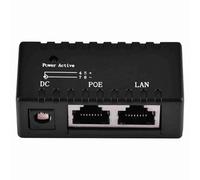 Vistreck POE Splitter Injector Adapter for LAN Network - Power Over Ethernet, 10/100Mbps, Easy to Use (Black)