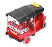 Vistreck Pull Back Thai Tricycle Toy - Alloy Tuk Tuk Car Model Simulation for Kids 3+ (Red)