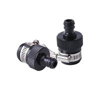 Vistreck Rubber Faucet Universal Connector with Metal Clamp - Tap Water Inlet Hose Adapter for 14-24MM Faucets