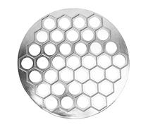 Vistreck Russian Ravioli Maker Dumplings Mold - Aluminum Alloy Pelmeni Maker with 37 Holes for Easy Dumpling Preparation (Silver)