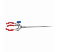 Vistreck Three Jaw Rotating Clamp - Zinc Alloy Adjustable Condenser Flask Holder for Retort Stand