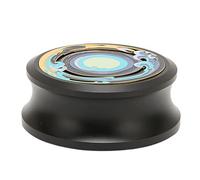 Vistreck Turntable Disc Stabilizer, Improved Sound Quality (Black) | High-performance brass and aluminum disc stabilizer, effective vibration dam for various turntable types.