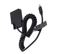 Vistreck Type C DC Coupler Dummy Battery for D5600 D5500 - Full Decoding EN-EL14 Adapter
