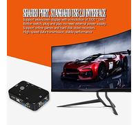 Vistreck USB 2.0 KVM Switcher 2/4 Port VGA Manual Switch Box for Video Sharing - Plug and Play (mouthfuls)