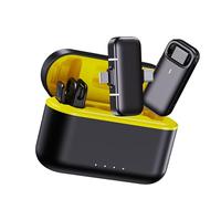 Vistreck Wireless Lavalier Microphone with Charging Case - Clip-On, Noise Reduction for Streaming & Recording