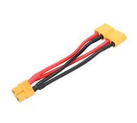 Vistreck XT60 Parallel Battery Connector Cable - Dual Y Splitter 1 Female to 2 Male Silicone Wire for RC Models