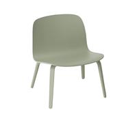 Visu Armchair w. Wood Base Dusty Green