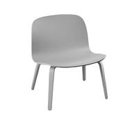 Visu Armchair w. Wood Base Gray