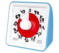 Visual 60 Minutes Timer, Kids Time Education Tool, 7.6CM Blue Silent Timer With Loud Alarm for Classroom Teaching Homework Games, for Boys