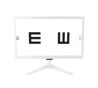 Visual Acuity Chart Digital 18.5inch, LCD Electronic Optical Eye Charts with Remote, Can Be Placed/Wall Mounted, Use Distance 1-7m, 200+ Visual Targets for Hospitals, Optical Shops(White)