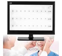 Visual Acuity Testing Chart Panel, LED Ophthalmic LCD Optical Tester Monitor for Eye Vision Evaluation in Clinics and Eyewear Fitting