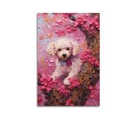 Visual Art Poster Teacup Dog Decorative Painting Canvas Wall And Art Picture Family Bedroom Decor 12x18inch(30x45cm)