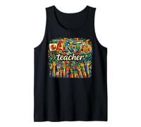 Visual Arts Educator Cubism Cubist Abstract Fine Art Teacher Tank Top