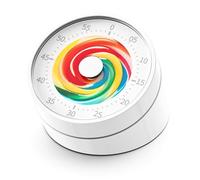 Visual Classroom Timer for Kids - Desk 60 Minutes Countdown Timers for Teachers and Students, Non-Ticking Homeschool Study Supply Time Cognition Tool for Toddler, Easy Rotating and Reading