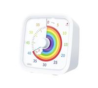 Visual Countdown Timer for Kids,Rainbow Disk 60 Minutes Countdown with Protective Case,Office Visual Timer | for Students Kids Adults Classroom School Office Home Meeting Kitchen Study